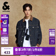 杰克·瓊斯（JACK&JONES）25年秋季外套男士裝寬松潮流休閑品質(zhì)夾克撞色翻領(lǐng)原色牛仔外套男 A13 深牛仔藍(lán) L 180