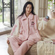 貓人【超柔軟】情侶睡衣秋冬季珊瑚絨加絨加厚男女家居服高端2025新品