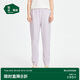 松山棉店休閑單褲棉莫家居褲寬松直筒褲休閑褲透氣運動(dòng)春夏女-丁香紫L