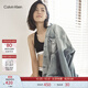 Calvin Klein內衣【明星同款摩登引力帶】女士ck輕運動(dòng)無(wú)鋼圈工字美背背心文胸 001-太空黑 M 推薦75B-85A