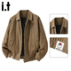 :CHOCOOLATEit純棉牛仔夾克男士百搭休閑外套秋季新款潮牌痞帥上衣 土黃 XL
