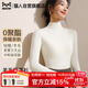 貓人【德絨羊毛】高領(lǐng)打底衫女秋冬季保暖針織毛衣長袖內(nèi)搭T恤衫上衣