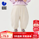 minibala迷你巴拉巴拉男女童褲子2025秋新款彈力香蕉褲彎刀褲【商場(chǎng)同款】 淺卡其50311 90
