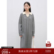 自巧小個(gè)子灰色polo針織連衣裙女秋冬2024新款韓系長(cháng)袖寬松毛衣裙 水灰色 XS (2碼)