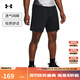 安德瑪（UNDERARMOUR）春夏Tech Vent男子7英寸針織訓練運動(dòng)短褲1388645 黑色001 L