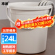 本迪加大號水桶24L單個(gè)裝加厚手提洗車(chē)儲水桶宿舍洗衣桶拖把桶泡腳桶