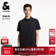 杰克·瓊斯（JACK&JONES）立體字母膠印日常時(shí)尚潮流百搭速干直筒翻領(lǐng)短袖T恤男225206072 E41黑色 M （175）