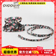 puppytie貓咪牽引繩遛貓背心式貓貓胸背帶貓繩外出防掙脫寵物用品 花-胸背帶+牽引繩 S-小型 建議10-18斤