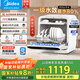 美的（Midea）M10 Max 4套臺式洗碗機新升級85℃熱風(fēng)烘干一級水效高溫除菌雙層碗籃家用小尺寸免安裝國家補貼20%