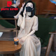 皮爾卡丹（pierre cardin）重磅大牌真絲連衣裙夏季2025新款高定輕奢減齡短袖拼接桑蠶絲長(cháng)裙 杏色 M 【建議110-124斤】