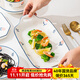 順祥陶瓷碗碟餐具小清新米飯碗輕奢田園風(fēng)釉下彩家用面碗大碗陶瓷湯碗 13.3英寸雙耳魚(yú)盤(pán)單個(gè)