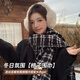 目丸圍巾女秋冬新款格子韓系加厚英倫風(fēng)女士圍巾披肩高級感保暖圍脖女