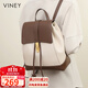 viney牛皮雙肩包女大容量輕便出行旅游旅行背包學(xué)生書(shū)包生日禮物送女友