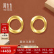 周生生黃金耳釘一對 GIN莫比烏斯環(huán) 5G足金耳飾女 93863E定價(jià)