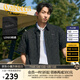 卡賓（CABBEEN）【棋盤(pán)格】男裝 肌理感襯衫精致襯衣型外套上衣短袖夏季通勤 煤黑色01 XL /180/52