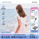 愛慕兒童（AIMER KIDS）女童海邊度假溫泉連體泳衣裙耐氯A類 蝴蝶飛飛 130