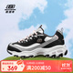 斯凱奇（Skechers）多彩熊老爹鞋女士增高厚底休閑鞋透氣百搭運動(dòng)鞋 BKGY黑灰 39