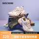 斯凱奇（Skechers）機甲鞋女鞋夏季運動(dòng)鞋厚底增高老爹鞋緩震輕便透氣休閑鞋149916