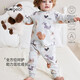 歡喜小熊嬰兒純棉無(wú)骨秋衣秋褲兒童秋季分體圓領(lǐng)內衣套裝寶寶春秋季衣服
