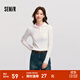 森馬毛衣女短款高領(lǐng)正肩緊身套頭衫休閑風(fēng)冬季顯瘦打底衫簡(jiǎn)約氣質(zhì) 奶白10532 L