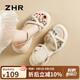 ZHR厚底涼鞋女水鉆氣質(zhì)夏季女鞋輕便簡(jiǎn)約羅馬涼鞋女 CE16 米色  37 