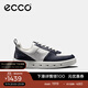 愛(ài)步（ECCO）男士休閑鞋 撞色板鞋防水男鞋牛皮 街頭720 520814 海洋藍/白色52081453326 40