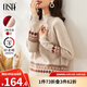 歐莎（OSA）慵懶風(fēng)外穿半高領(lǐng)加厚新年套頭麻花毛衣女冬季2025年新款 淺卡其色A L