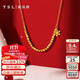謝瑞麟（TSL）黃金項鏈5G工藝足金雪花鎖骨套鏈女款XK620 4.1g