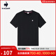 樂(lè )卡克法國公雞夏季圓領(lǐng)短袖T恤 L242UECA0301 炫黑色-2 XL