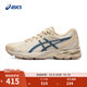 亞瑟士（asics）ASICS跑步鞋女鞋緩震透氣運動(dòng)鞋舒適回彈耐磨跑鞋 GEL-FLUX CN 米白色/藍色 39.5