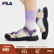 FILA 斐樂(lè )涼鞋女鞋復古涼拖鞋2025夏新款奶霜鞋輕戶(hù)外風(fēng)格運動(dòng)涼鞋 安哥拉棕/皇家紫-AR 36