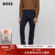 BOSS博斯男士常規(guī)版型舒適彈性牛仔褲 403-深藍色 M (3132)
