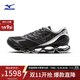 美津濃（MIZUNO）【W(wǎng)AVE PROPHECY LS】25年新款千禧科技機能鏤空緩震跑鞋預言跑步 01/黑色/銀色 43 (280mm)