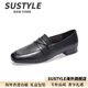 SUSTYLE國際高端品牌女裝2025冬季新款真皮樂(lè )福鞋女英倫風(fēng)軟皮軟底平底 黑色 37