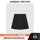 UR秋季新款女裝時(shí)尚氣質(zhì)設計感壓褶裙褲短褲UYU640002 黑色 S