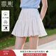 香影白色蓬蓬裙女短裙2025秋季新款小個(gè)子蕾絲花邊高腰a字半身裙 白色 付款后5天內發(fā)貨 S