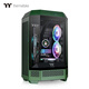 Thermaltake（Tt）The Tower 300 海景房機箱 電腦主機（Matx主板/支持420水冷/4090顯卡/水平橫躺） 競速綠