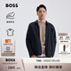 BOSS博斯【禮物】【襯衫外套】男士新款兩穿寬松哈靈頓夾克外套 001-黑色 XL