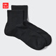 優(yōu)衣庫男裝襪子/中筒襪26春夏新款482632 09 黑色 M /L/27～29 cm