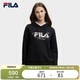 FILA斐樂(lè )官方女子連帽衛衣2025秋冬休閑舒適LOGO針織長(cháng)袖上衣
