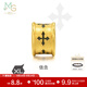 周生生男黃金轉運珠 charme XL酷黑守護信念勇氣串珠單顆 信念86640C