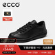 愛(ài)步（ECCO）休閑女鞋 舒適系帶休閑板鞋 柔酷零點(diǎn)女鞋系列220263 黑色 37 