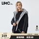 金羽杰90鴨絨羽絨服女士短款寬松休閑冬季輕暖派克服保暖外套Y21602119 萊賽爾黑 XS 適合130斤以下