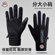 蒙口比鄰冬季手套防風(fēng)防水可觸屏情侶男女士冬天騎行滑雪運動(dòng)加絨防寒保暖 【加厚防風(fēng)】黑色【女款】
