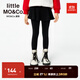 little MO&Co.3A抑菌 童裝25春裝新款女童假兩件裙褲半裙打底褲長(cháng)褲 黑色 130 130/56