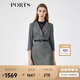 PORTS寶姿春夏新品女裝長(zhǎng)袖中長(zhǎng)連衣裙LM8D030MFF062【下架】 黑色混色 XL (10)