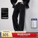 卡賓（CABBEEN）【黑色燈芯絨布】休閑褲男分割設計燈芯絨牛仔面料休閑冬季長(cháng)褲