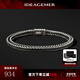 IDEAGEMER925銀馬鞭鏈手鏈男士時尚潮流歐美風痞帥個性小眾百搭穿搭手飾品 馬鞭鏈手鏈-18CM
