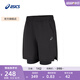 亞瑟士ASICS男子運動(dòng)短褲跑步透氣舒適短褲 2031F121-001 黑色 XL