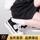 回力四季廢土風(fēng)原創(chuàng  )y2k亞文化幽靈洛麗塔厚底可愛(ài)先生帆布鞋Lolita單鞋黑色35